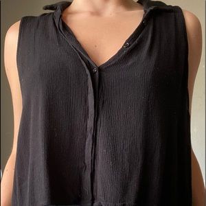 Black Button Down Blouse